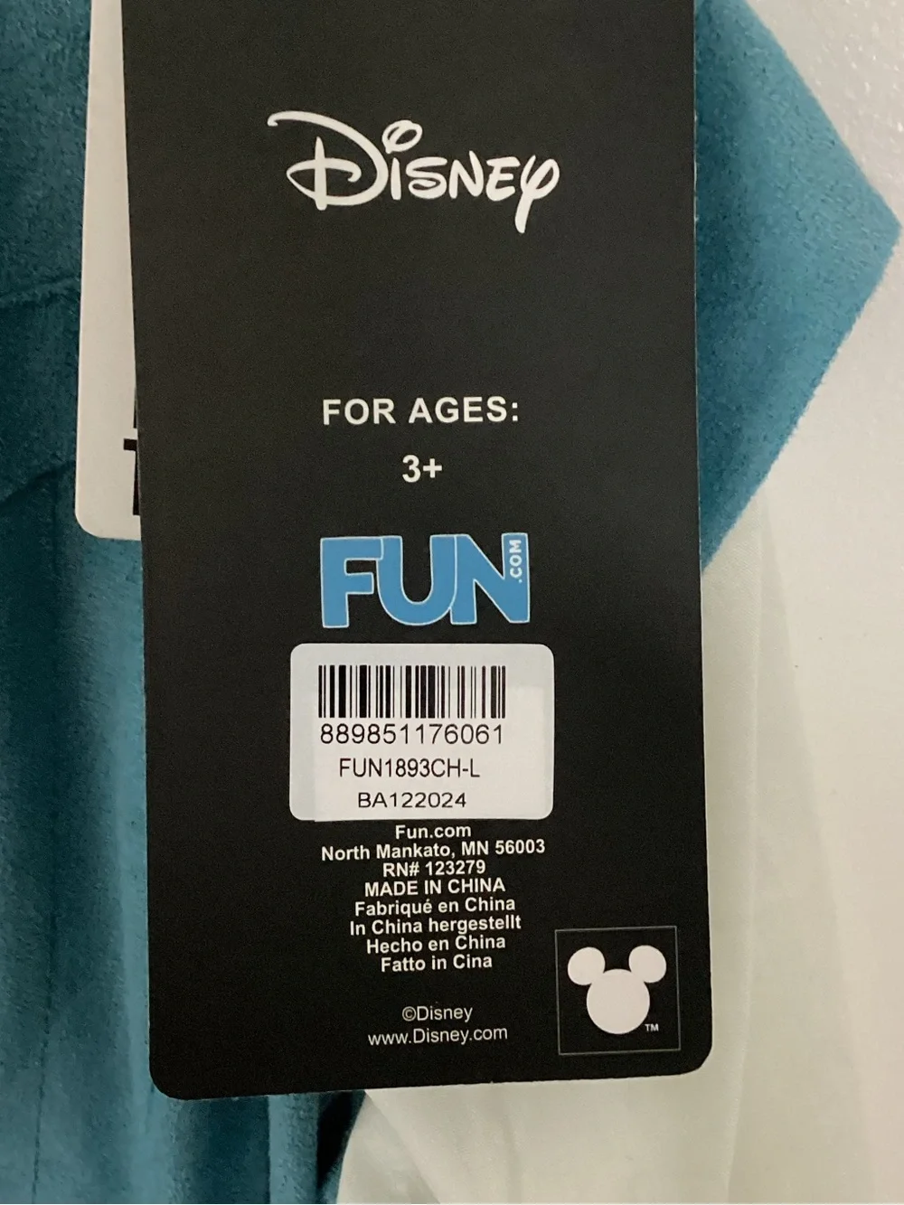 Disney Tangled Flynn Rider Teal Blue Suede-Style Vest with White Shirt Costume L - Picture 12 of 12
